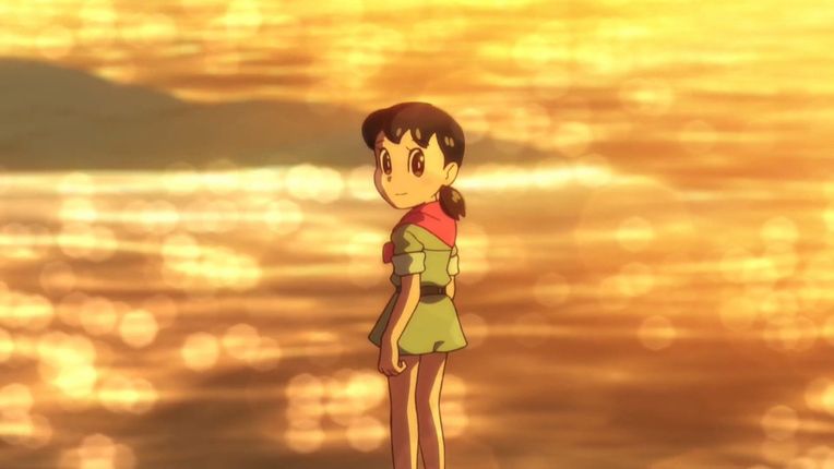 而二人重遇时 ,静香也是在第一时间上前紧紧拥抱大雄