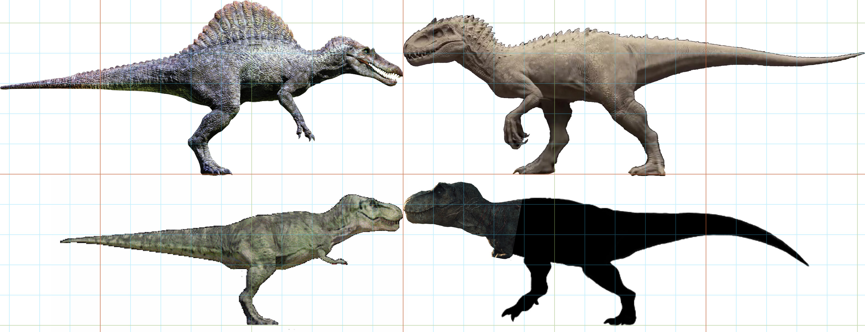 而且jp3里的战神棘龙,遇到侏罗纪世界里的老太太rexy照样得爬!